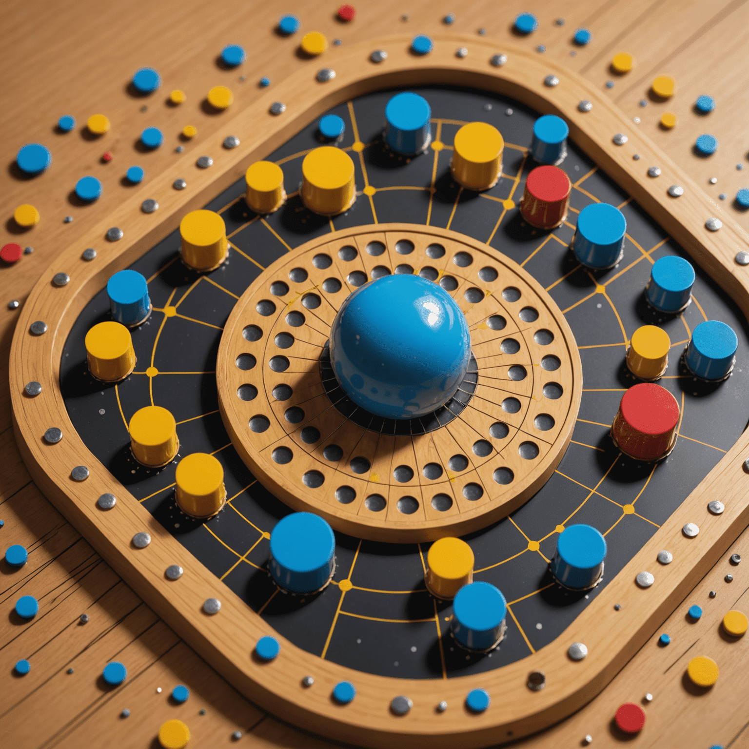 Close-up diagram of a Plinko chip colliding with a peg, showing vectors for momentum and force